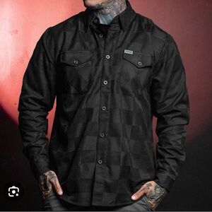 DIXXON Black Graphic Flannel Checkmate